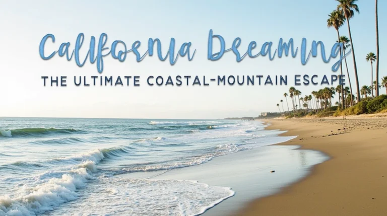 CALIFORNIA DREAMING THE ULTIMATE COASTAL-MOUNTAIN ESCAPE